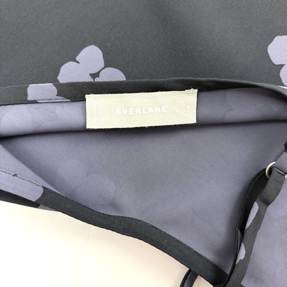 Everlane Japanese GoWeave Black Purple Floral Cami Camisole Tank Top - Picture 4 of 5